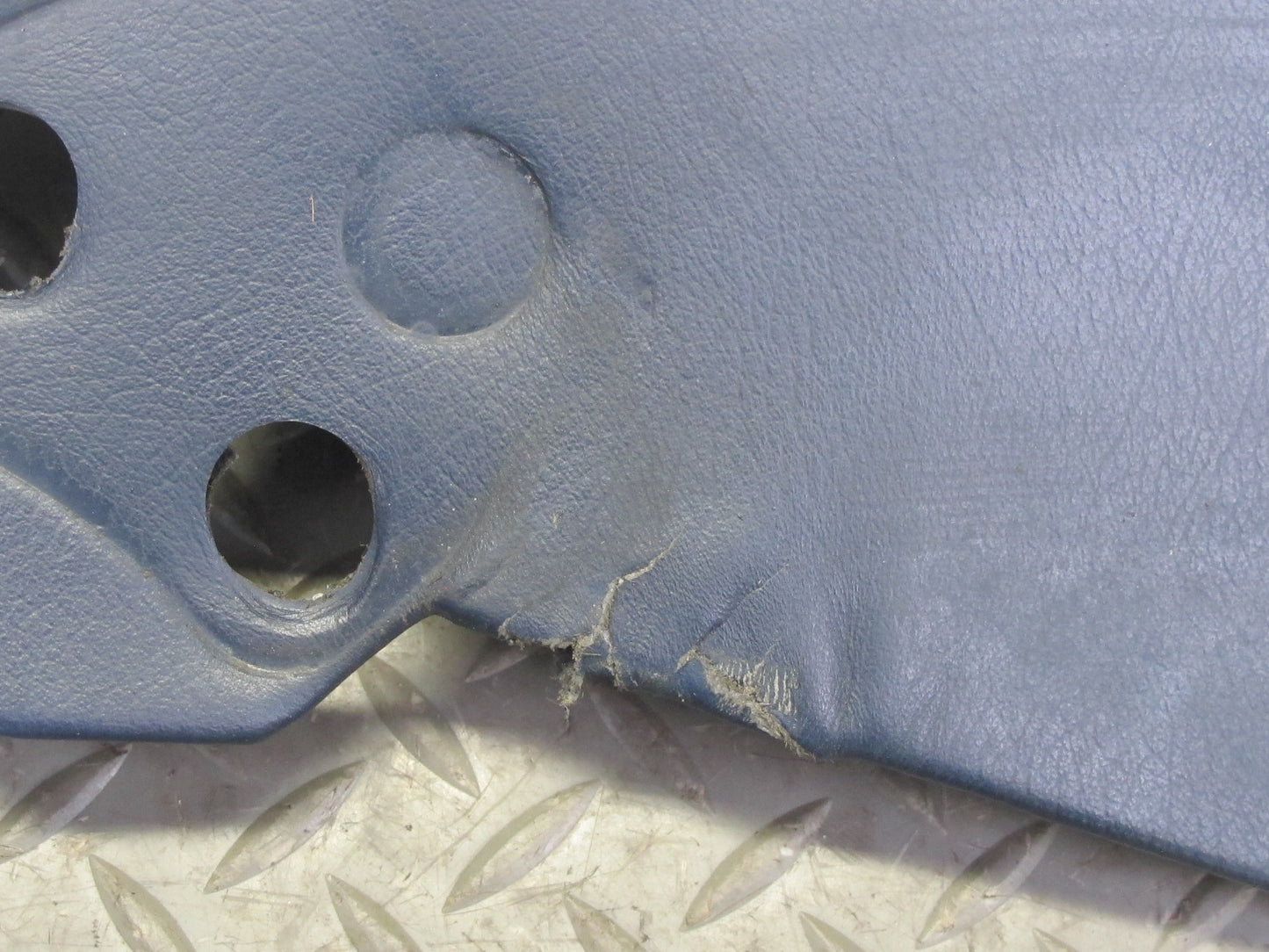 1983-1995 Porsche 928 Rear Left & Right Side Leather Seat Trim Panel Pad Blue