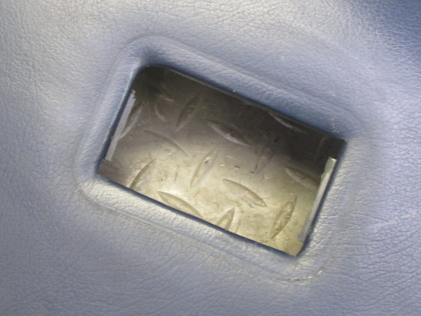 1983-1995 Porsche 928 Rear Left & Right Side Leather Seat Trim Panel Pad Blue