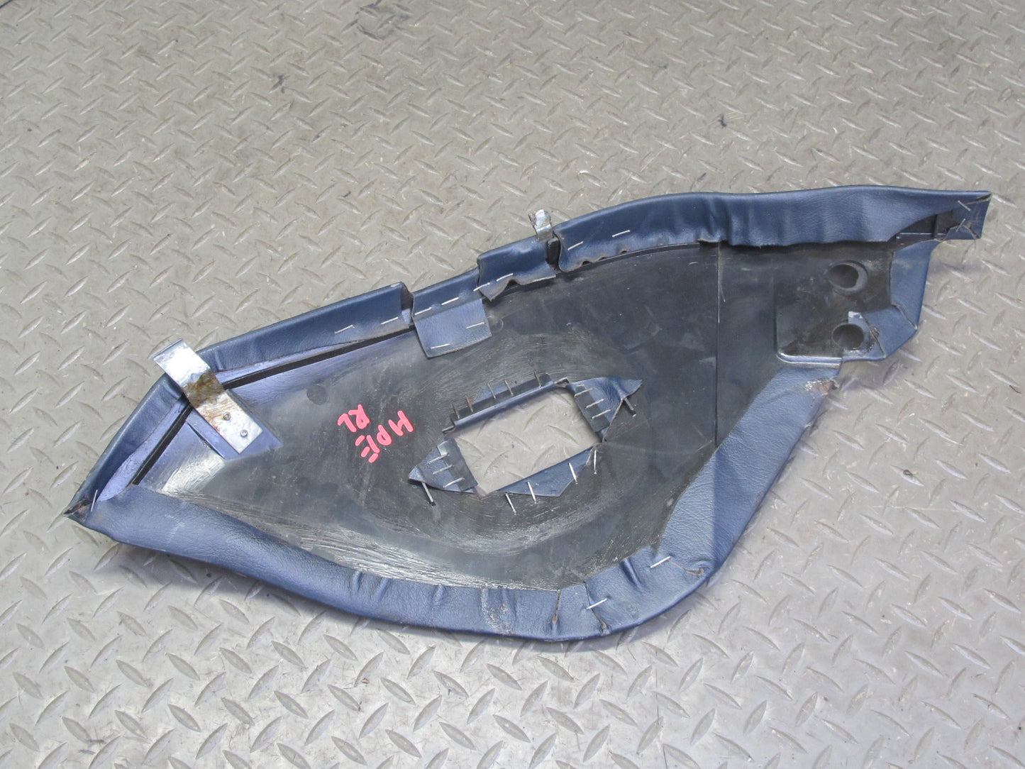 1983-1995 Porsche 928 Rear Left & Right Side Leather Seat Trim Panel Pad Blue