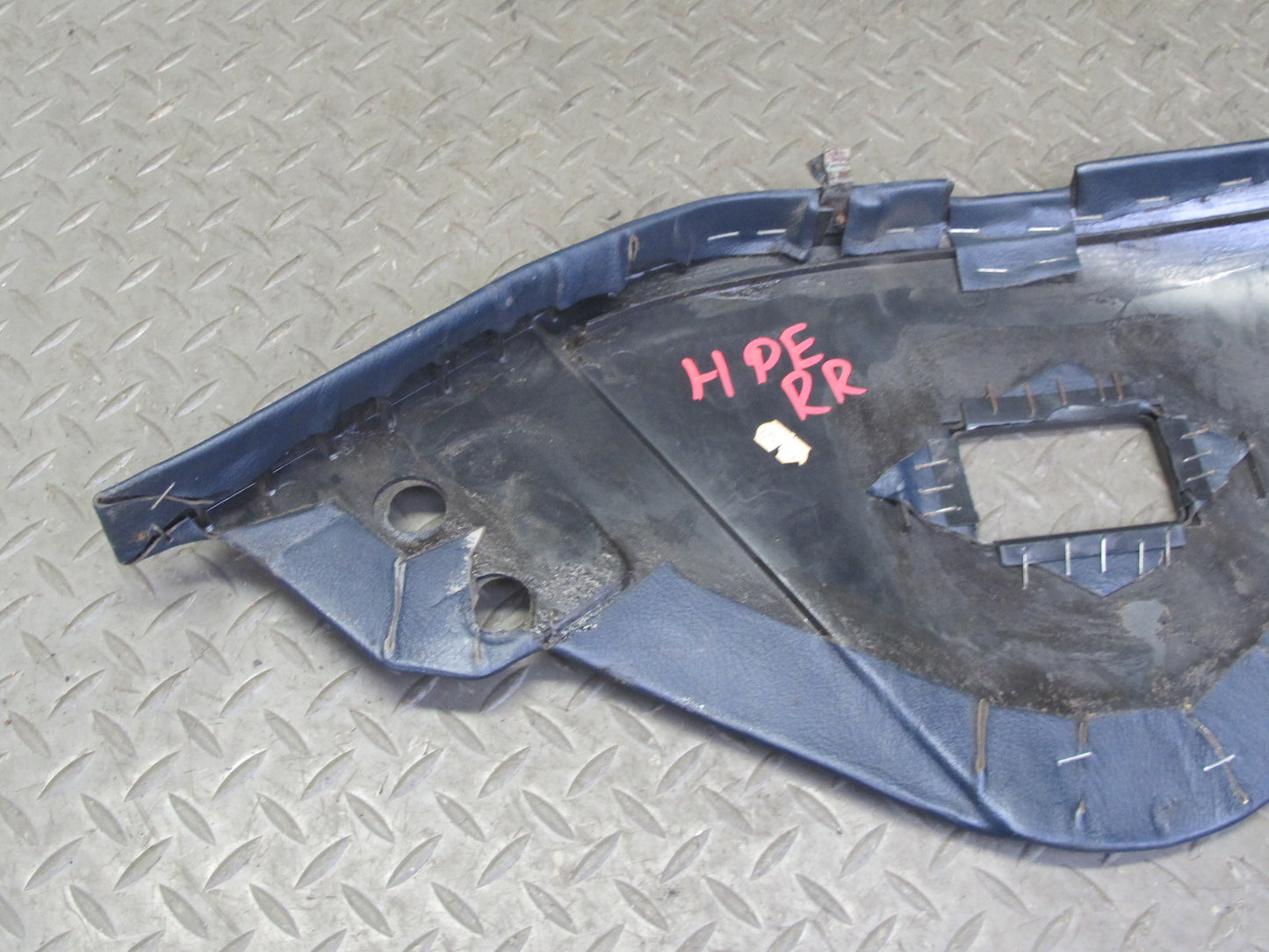 1983-1995 Porsche 928 Rear Left & Right Side Leather Seat Trim Panel Pad Blue