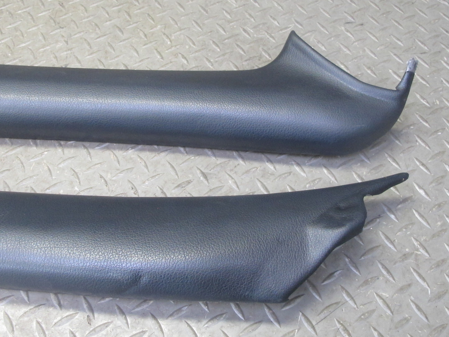 00-05 Porsche 911 996 Convertible Front Interior A Pillar Leather Trim Panel Set