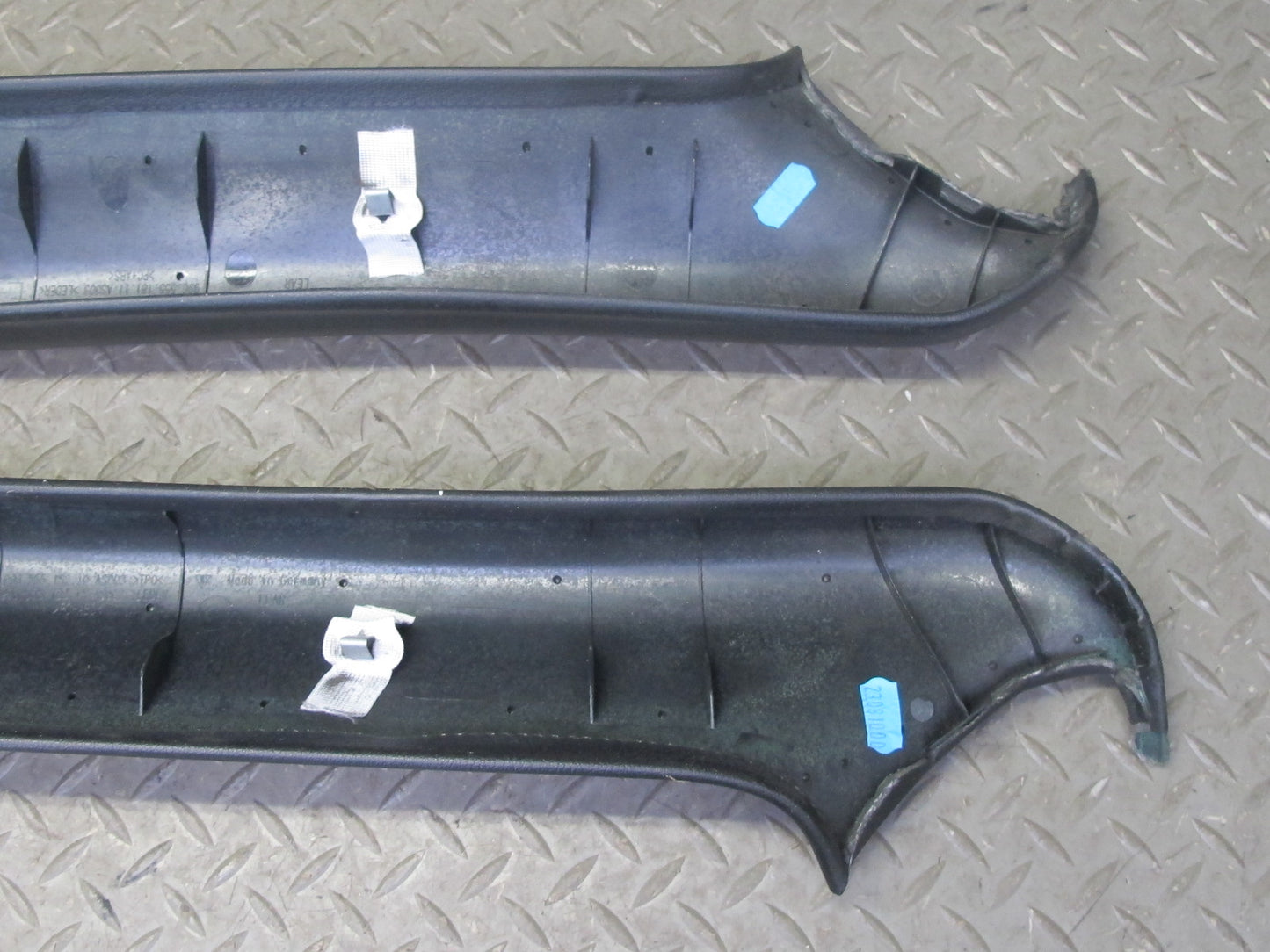 00-05 Porsche 911 996 Convertible Front Interior A Pillar Leather Trim Panel Set