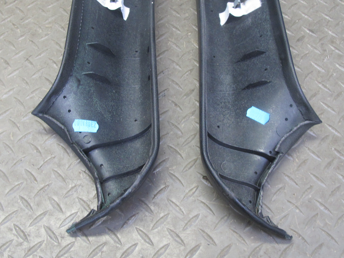 00-05 Porsche 911 996 Convertible Front Interior A Pillar Leather Trim Panel Set