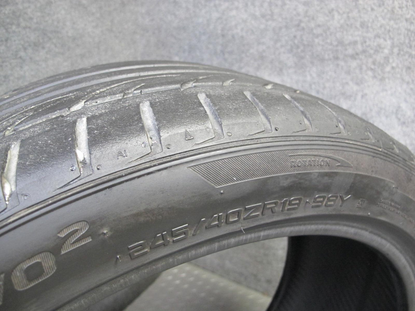 Set of 2 Hankook Ventus V12 EVO V2 Summer Tire 245/40 ZR19 98Y 2022 6/32 Tread