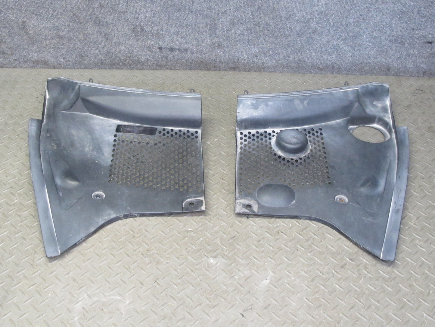 1999-2005 Porsche 911 996 Front Windshield Wiper Cowl Vent Trim Panel Set of 2