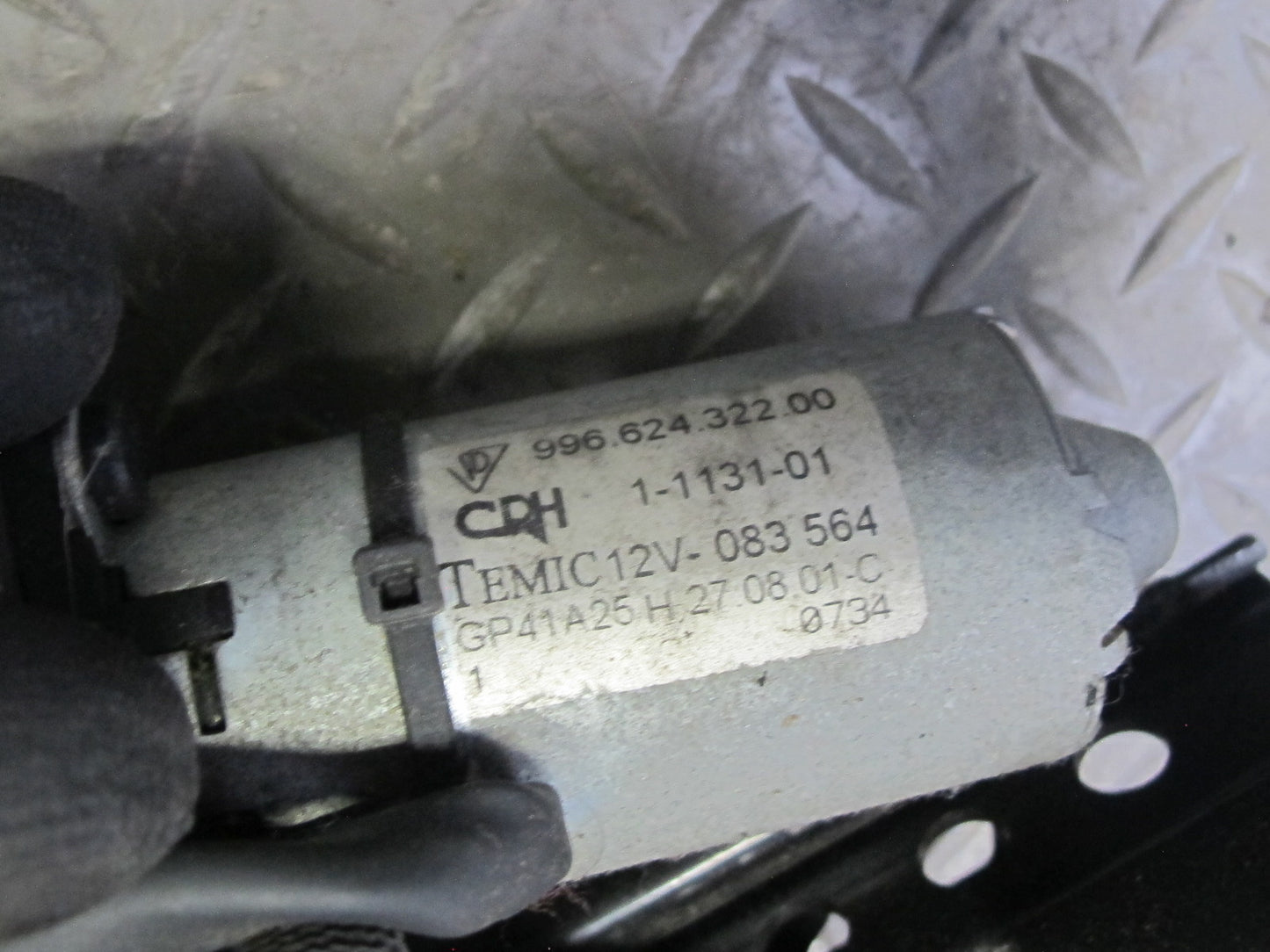 1999-2005 Porsche 911 996 Front Right Seat Lower Frame Track Rail w Motors