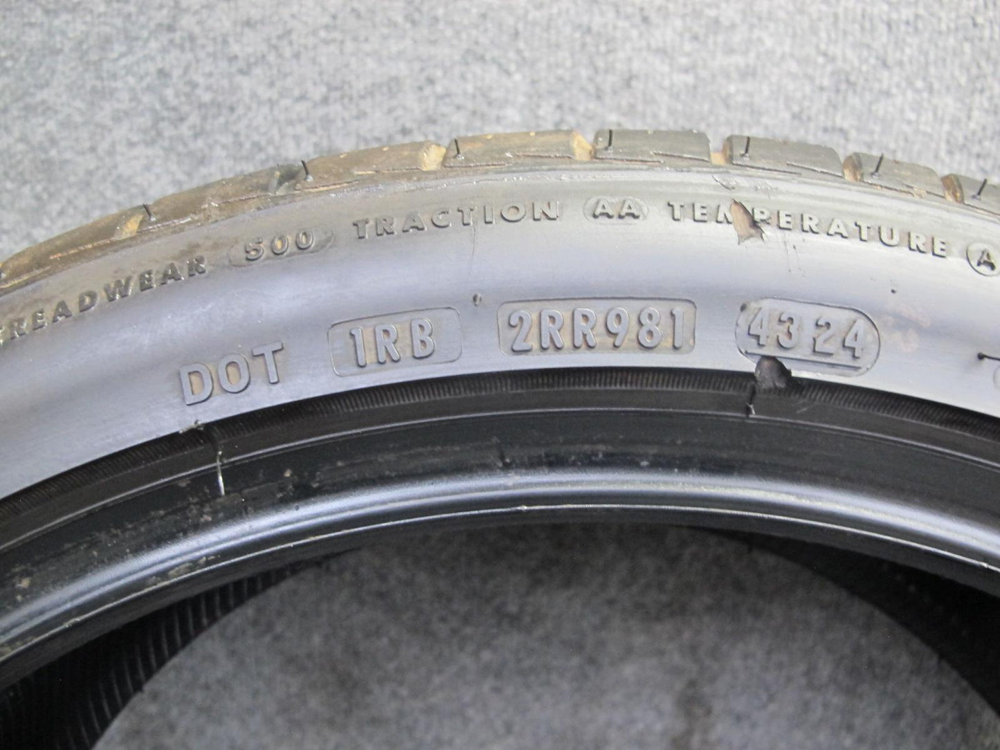 Set of 2 Bridgestone Potenza RE980AS+ A/S Tire 235/40 R18 95W 4324 9/32 Tread