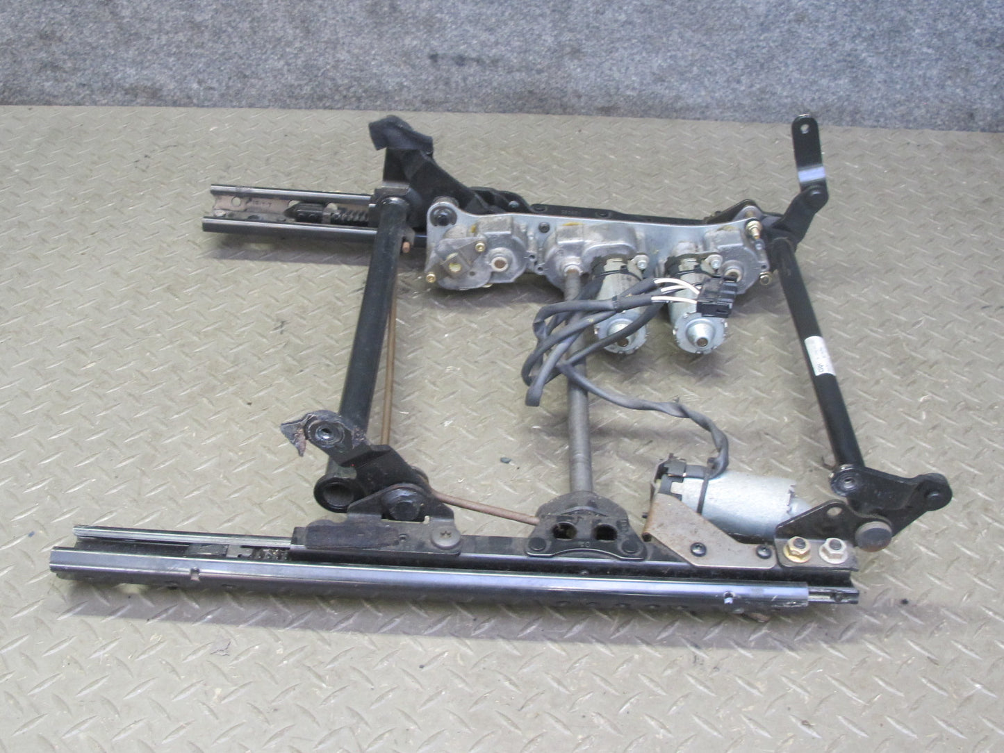 1999-2005 Porsche 911 996 Front Right Seat Lower Frame Track Rail w Motors