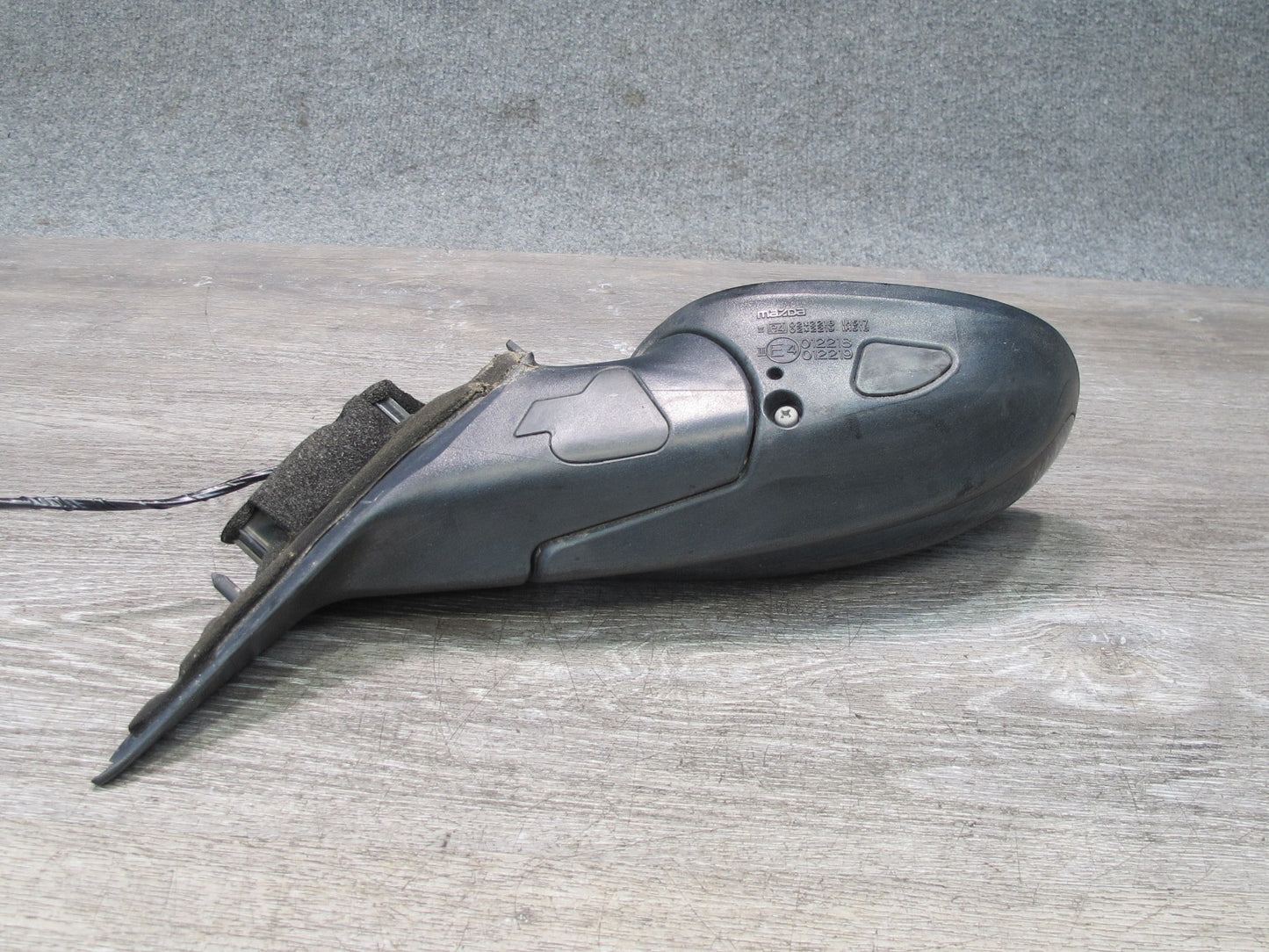 04-11 Mazda RX8 Right Passenger Door Power Heated Mirror Metropolitan Grey OEM