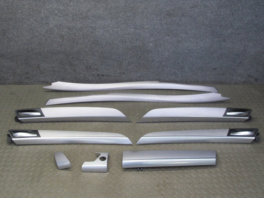 2010-2014 BMW E71 X6M Dash Center Console Door Brushed Aluminium Trim Panel Set