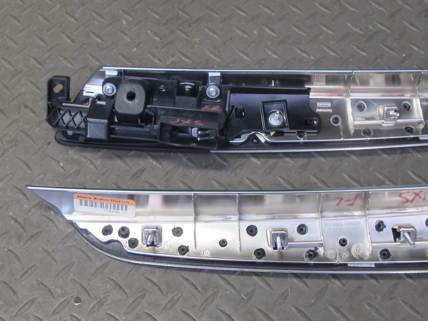 2010-2014 BMW E71 X6M Dash Center Console Door Brushed Aluminium Trim Panel Set