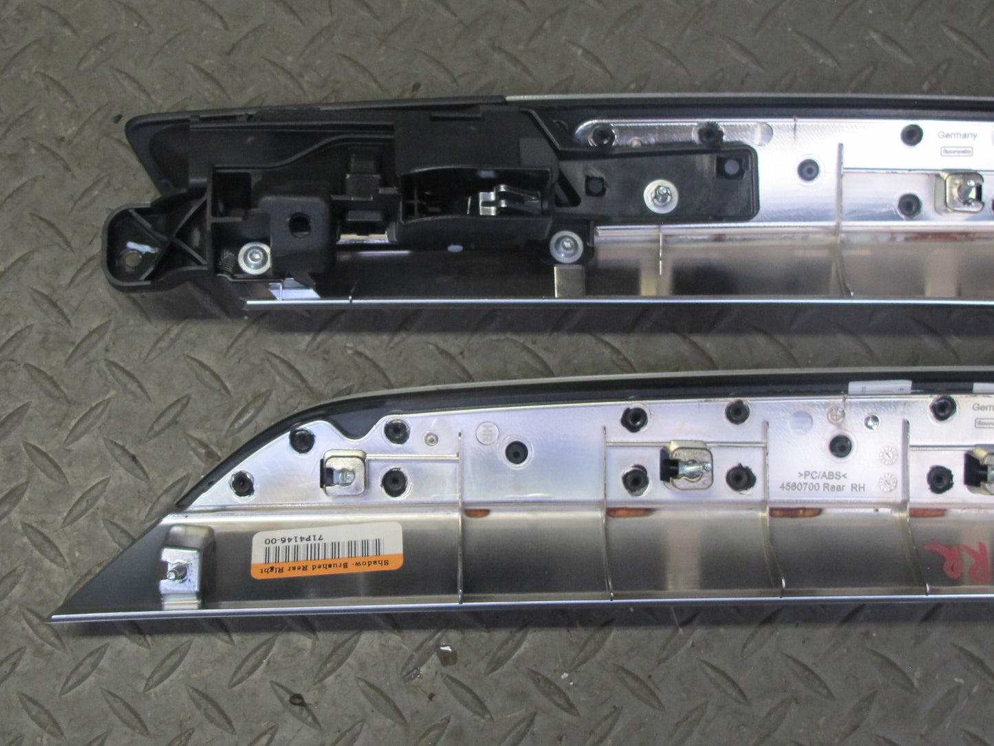 2010-2014 BMW E71 X6M Dash Center Console Door Brushed Aluminium Trim Panel Set