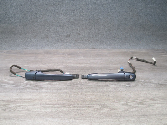 06-11 Mazda RX8 Set of 2 Left & Right Exterior Door Handle Keyless Grey OEM