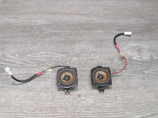 04-08 Mazda RX8 Set of 2 Rear Deck Left & Right Speaker Tweeter F15366960 OEM