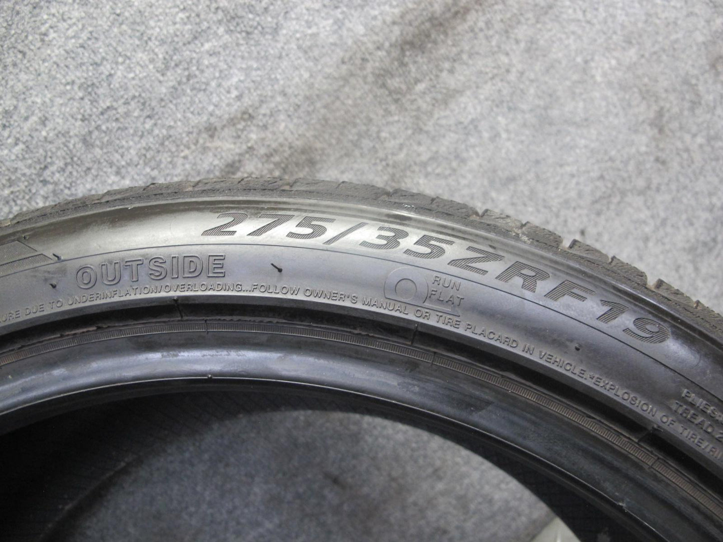Set of 2 Lexani RFX Plus A/S Tire 275/35 R19 RUN Flat 100W 3824 7/32 Tread