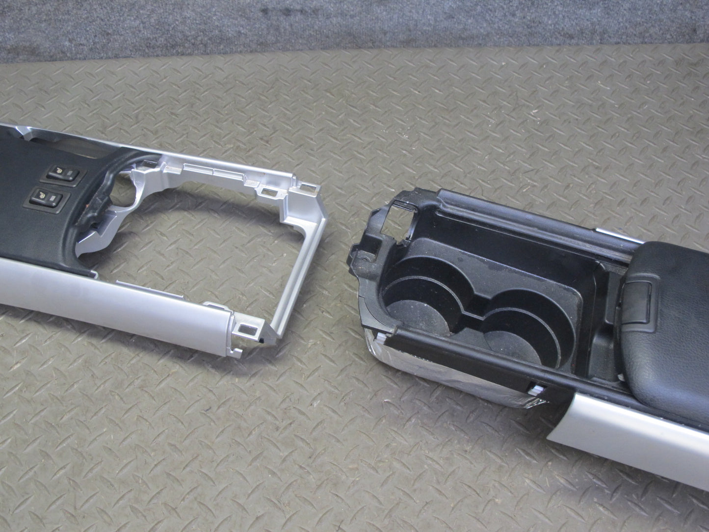 07-08 Mazda RX8 A/T Front & Rear Center Console Shifter Armrest Trim Panel OEM