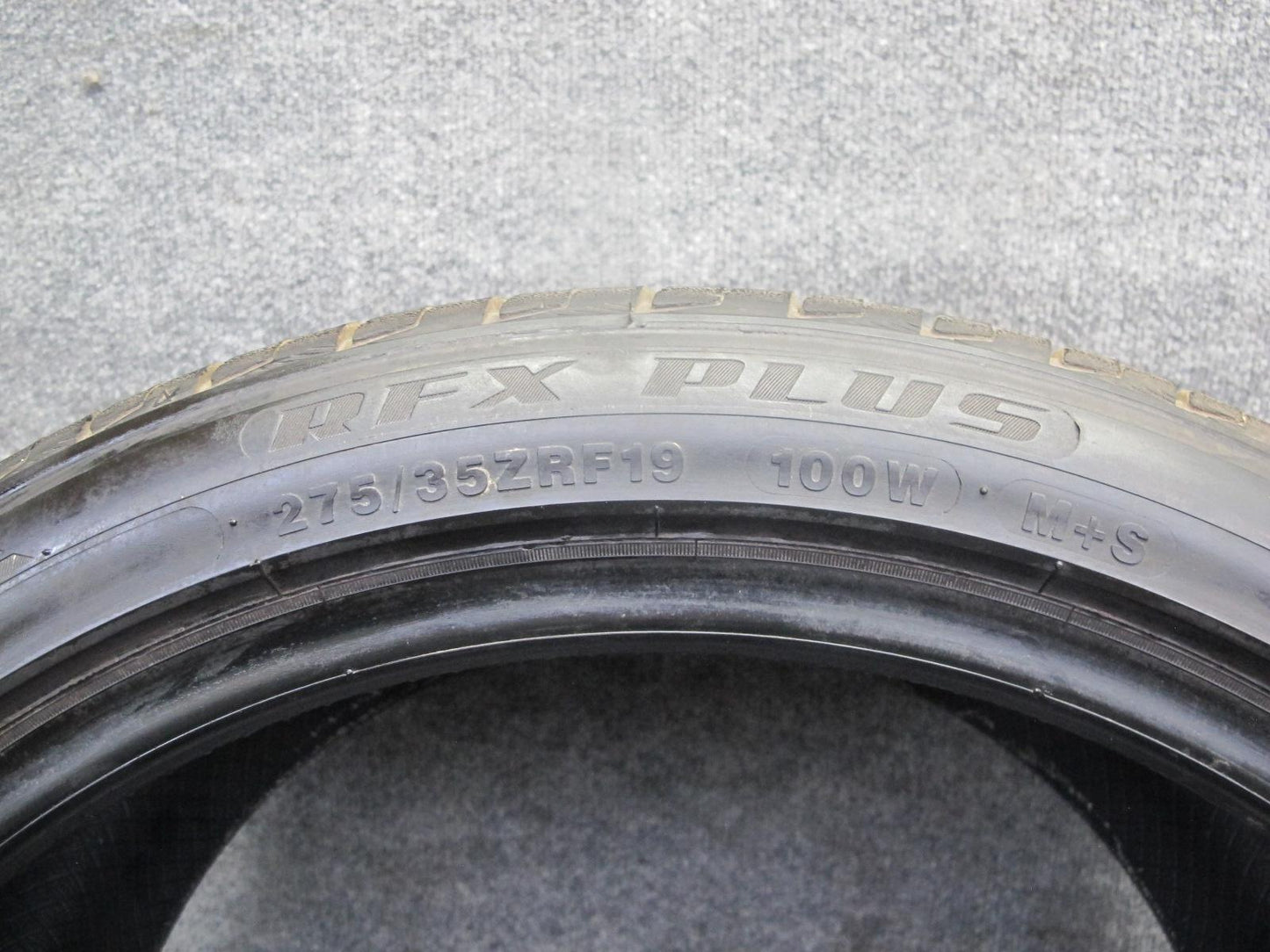 Set of 2 Lexani RFX Plus A/S Tire 275/35 R19 RUN Flat 100W 3824 7/32 Tread