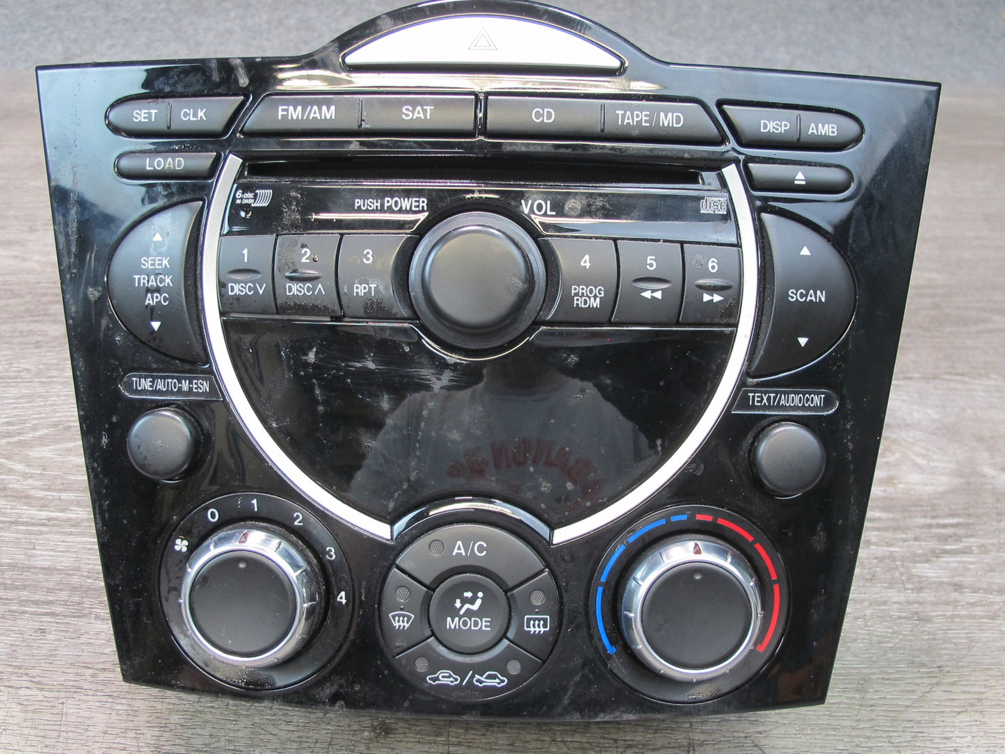 06-08 Mazda RX8 Dash Climate Control AM FM Radio CD Player Head Unit OEM
