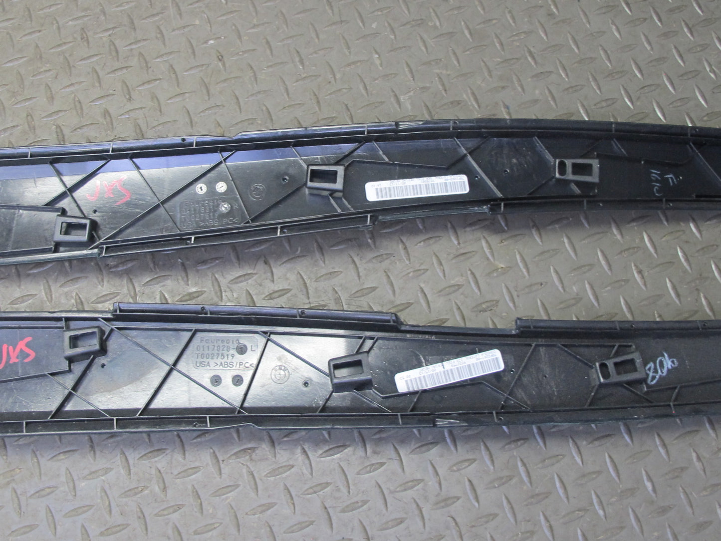 08-14 BMW E71 E72 X6 X6M Center Console Left & Right Trim Cover Panel Set of 2