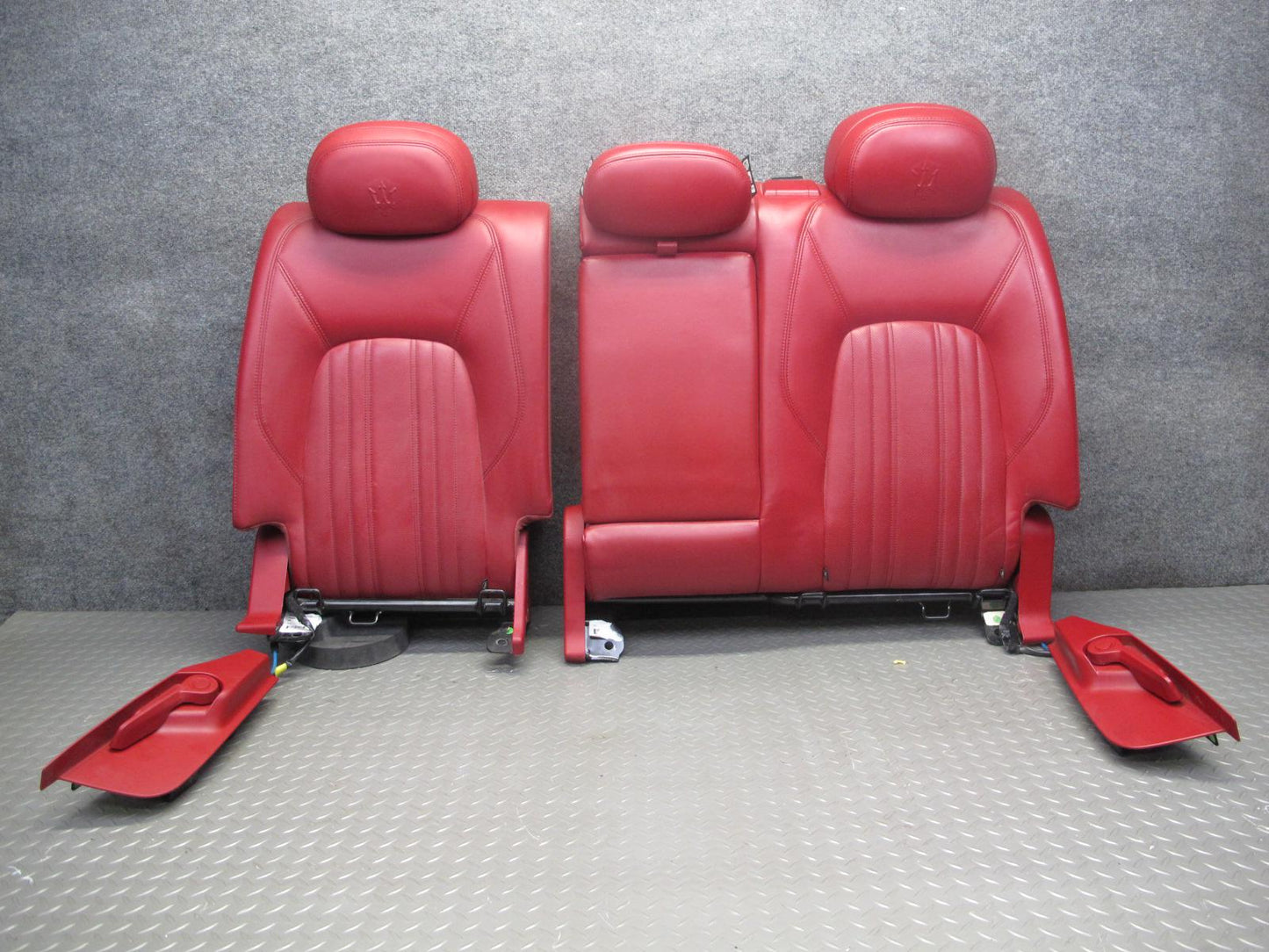 2017-2020 Maserati Levante M161 Front & Rear Left & Right Leather Seat RED Set