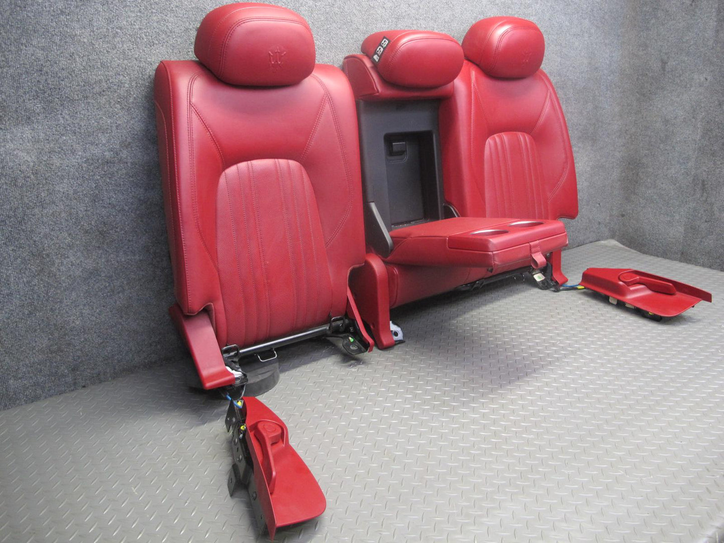 2017-2020 Maserati Levante M161 Front & Rear Left & Right Leather Seat RED Set