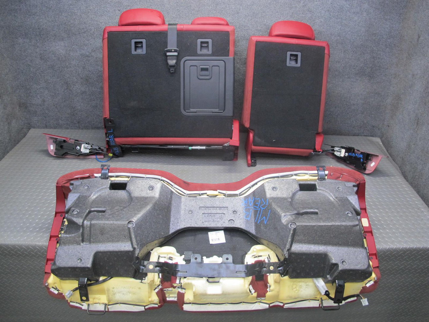 2017-2020 Maserati Levante M161 Front & Rear Left & Right Leather Seat RED Set