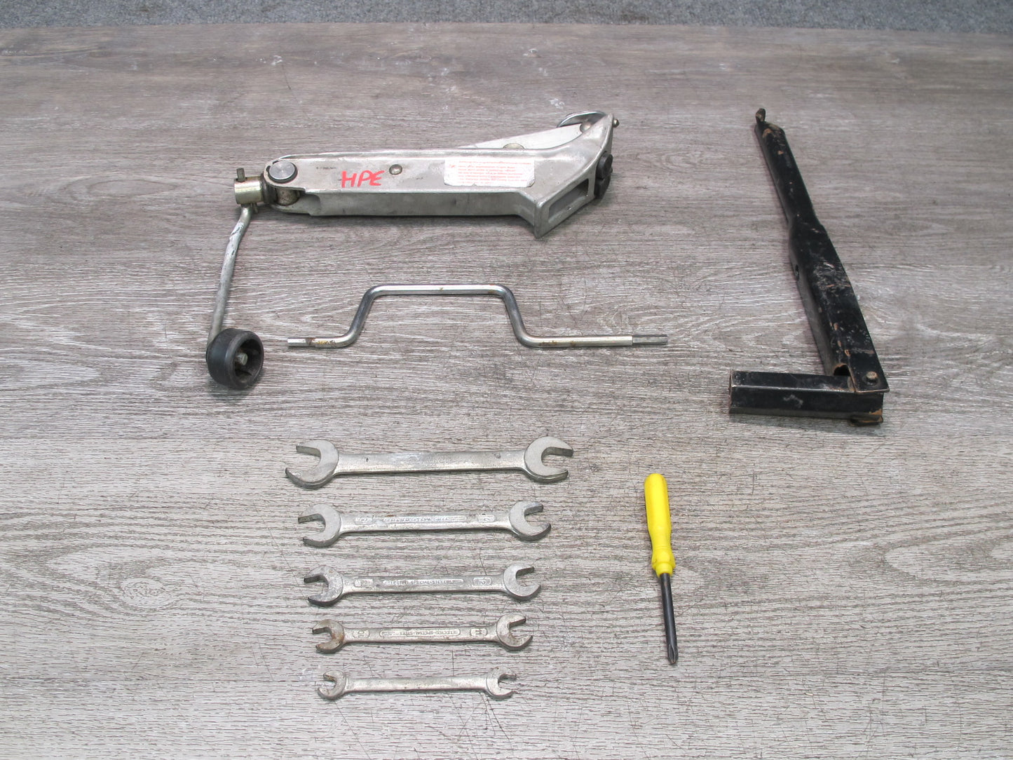 1984-1995 Porsche 928 S Emergency Spare Tire Lift Jack Wrench Tool KIT Set