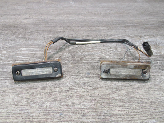 1978-1986 Porsche 928 S Set of 2 Rear Left & Right License Plate Light Lamp