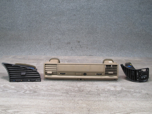 96-99 BMW E36 328ic Dash Front Left Center Right Air Vent Trim Panel Set OEM