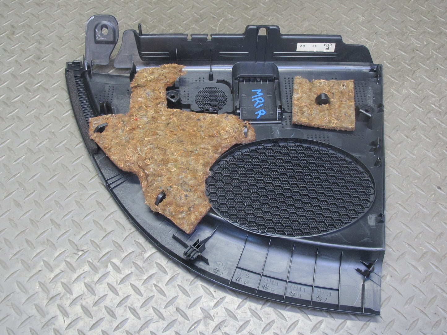 04-08 Mazda RX8 Rear Interior Right Center Left Side Cover Trim Set Black OEM