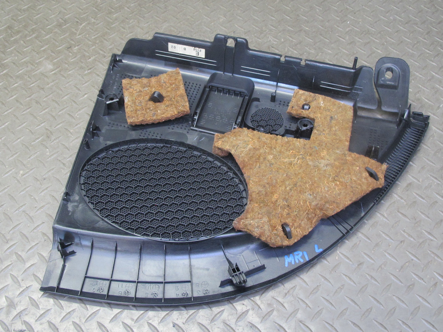 04-08 Mazda RX8 Rear Interior Right Center Left Side Cover Trim Set Black OEM