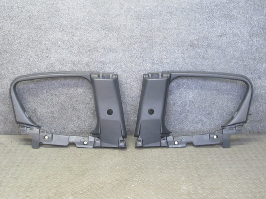 04-11 Mazda RX8 Set of 2 Rear Left & Right Quarter Window Trim Black OEM
