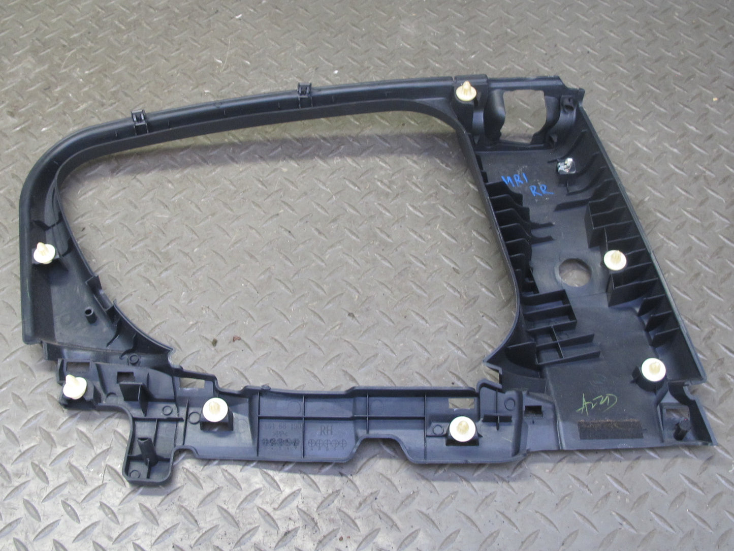 04-11 Mazda RX8 Set of 2 Rear Left & Right Quarter Window Trim Black OEM