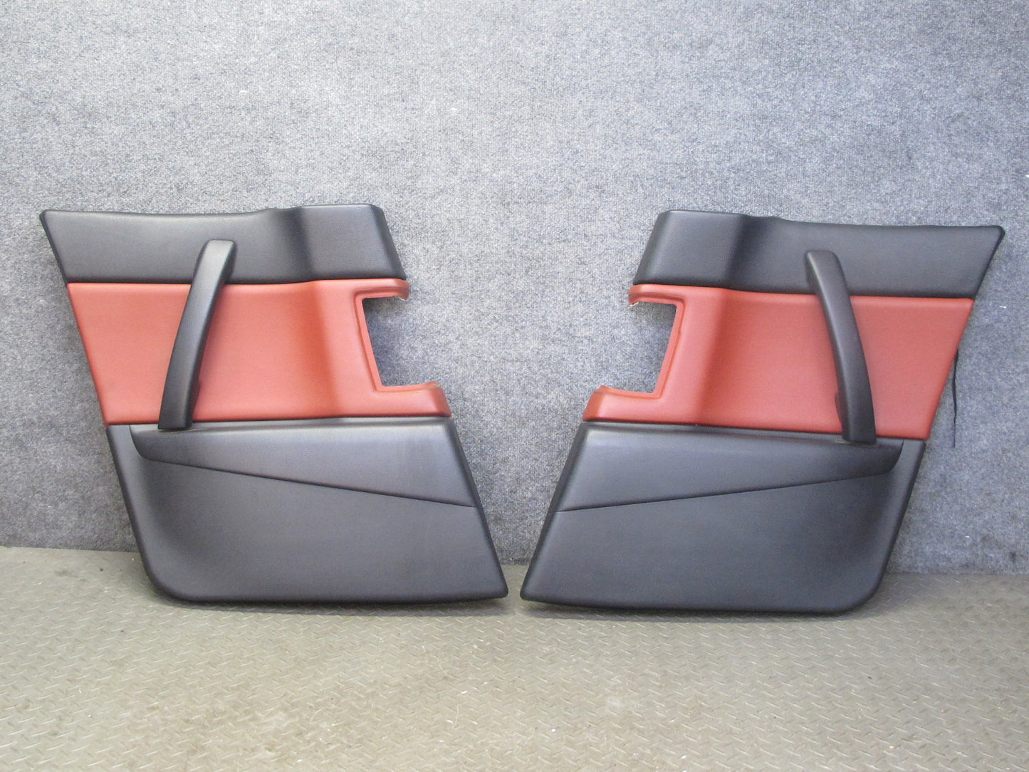 04-08 Mazda RX8 Set of 2 Rear Left & Right Door Quarter Panel Trim Black RED OEM