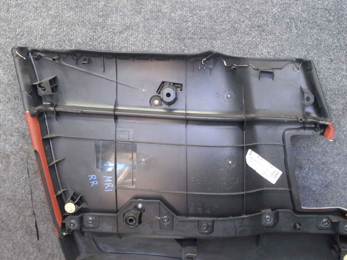 04-08 Mazda RX8 Set of 2 Rear Left & Right Door Quarter Panel Trim Black RED OEM