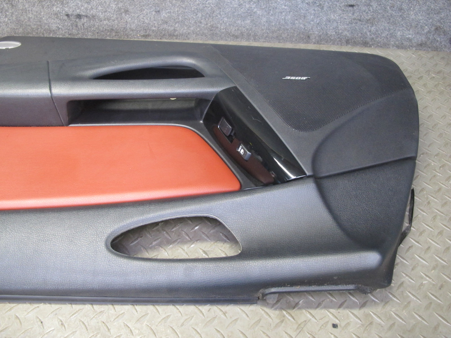 06-08 Mazda RX8 Front Left & Right Side Door Panel Trim Cover Set Black RED OEM