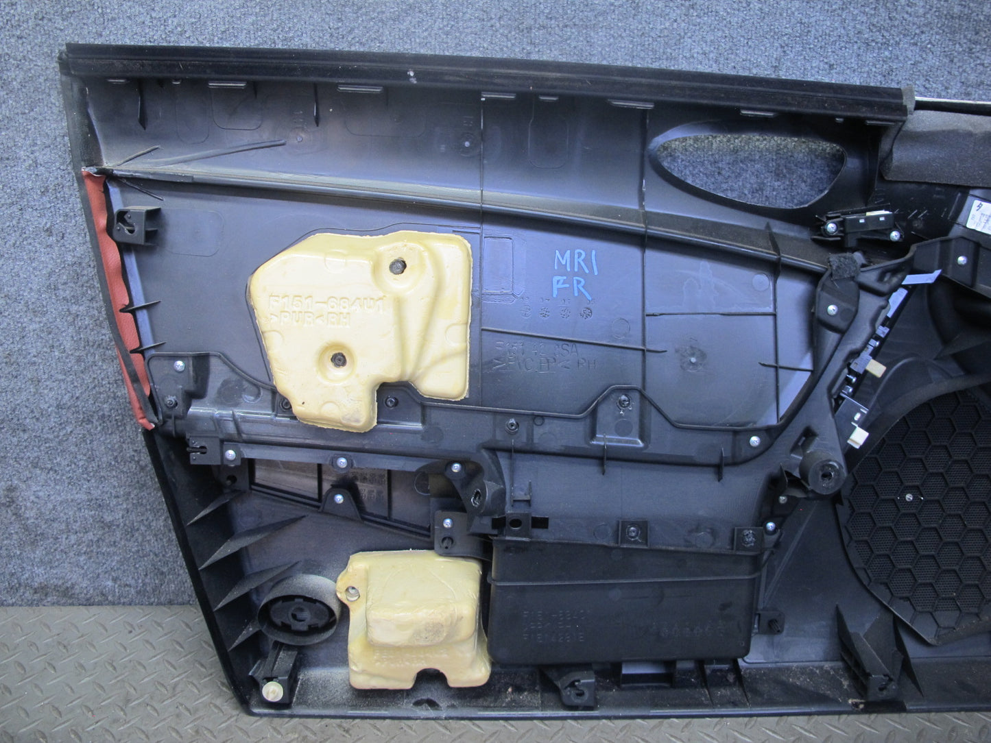 06-08 Mazda RX8 Front Left & Right Side Door Panel Trim Cover Set Black RED OEM