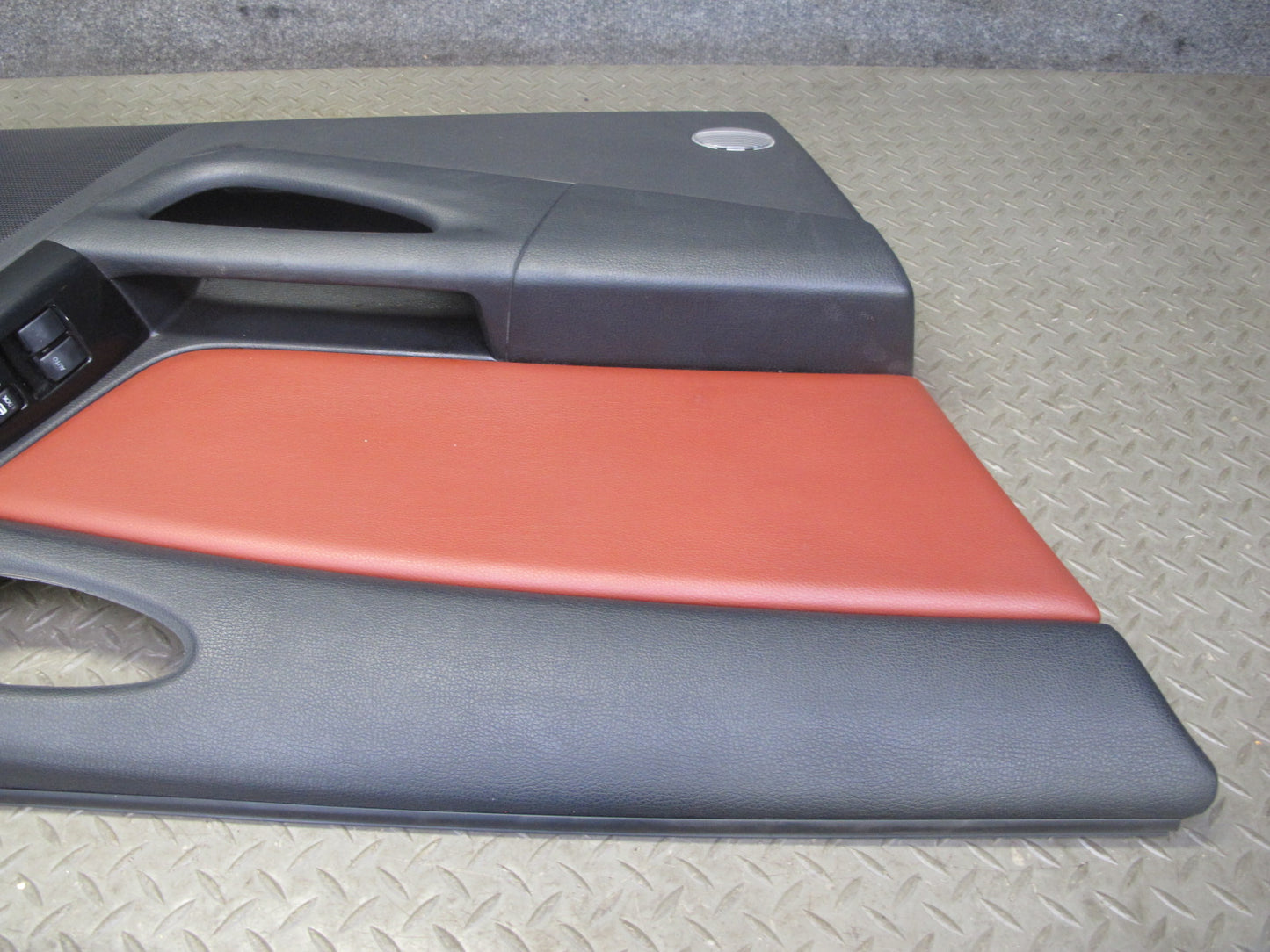 06-08 Mazda RX8 Front Left & Right Side Door Panel Trim Cover Set Black RED OEM