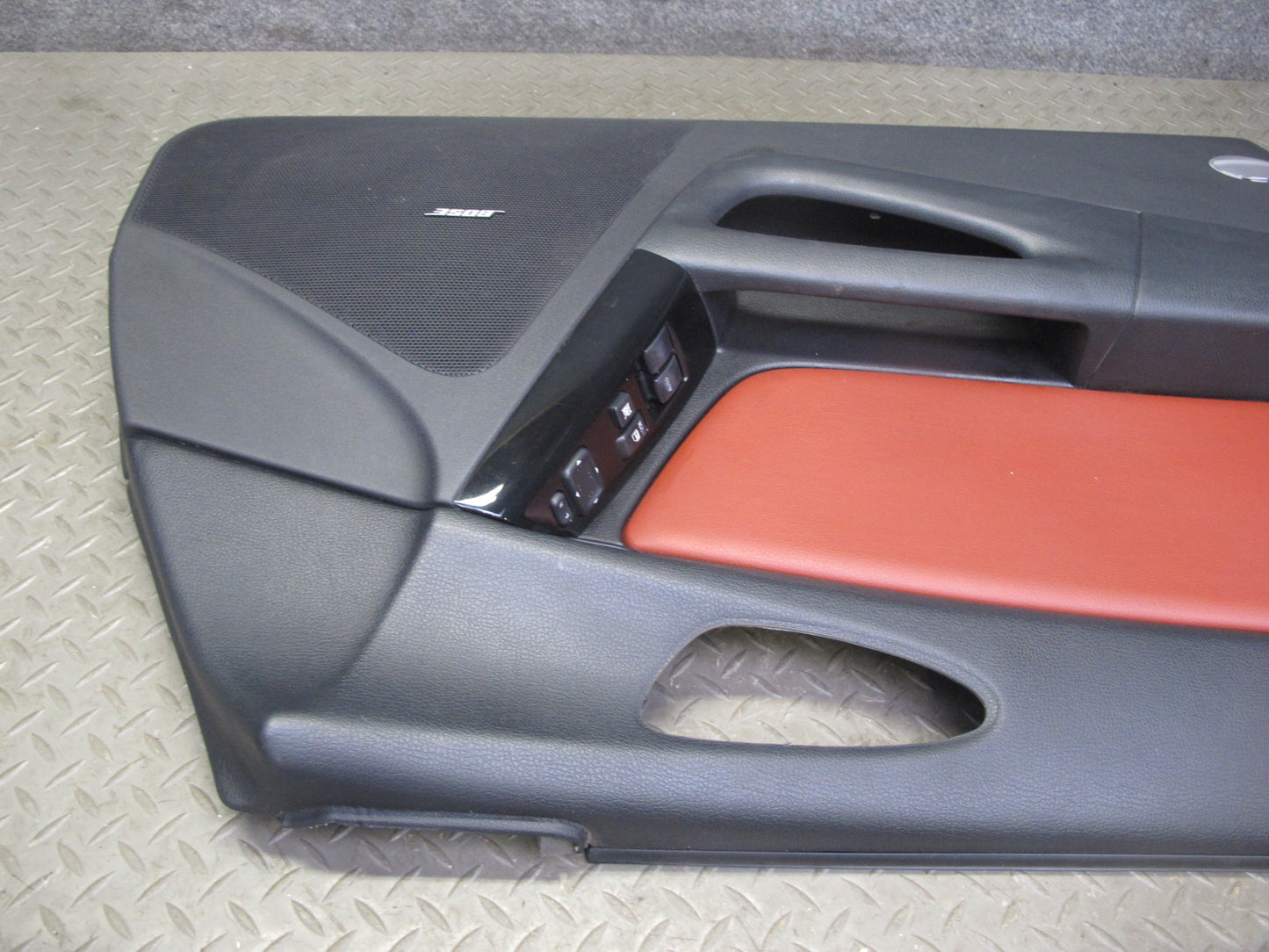 06-08 Mazda RX8 Front Left & Right Side Door Panel Trim Cover Set Black RED OEM