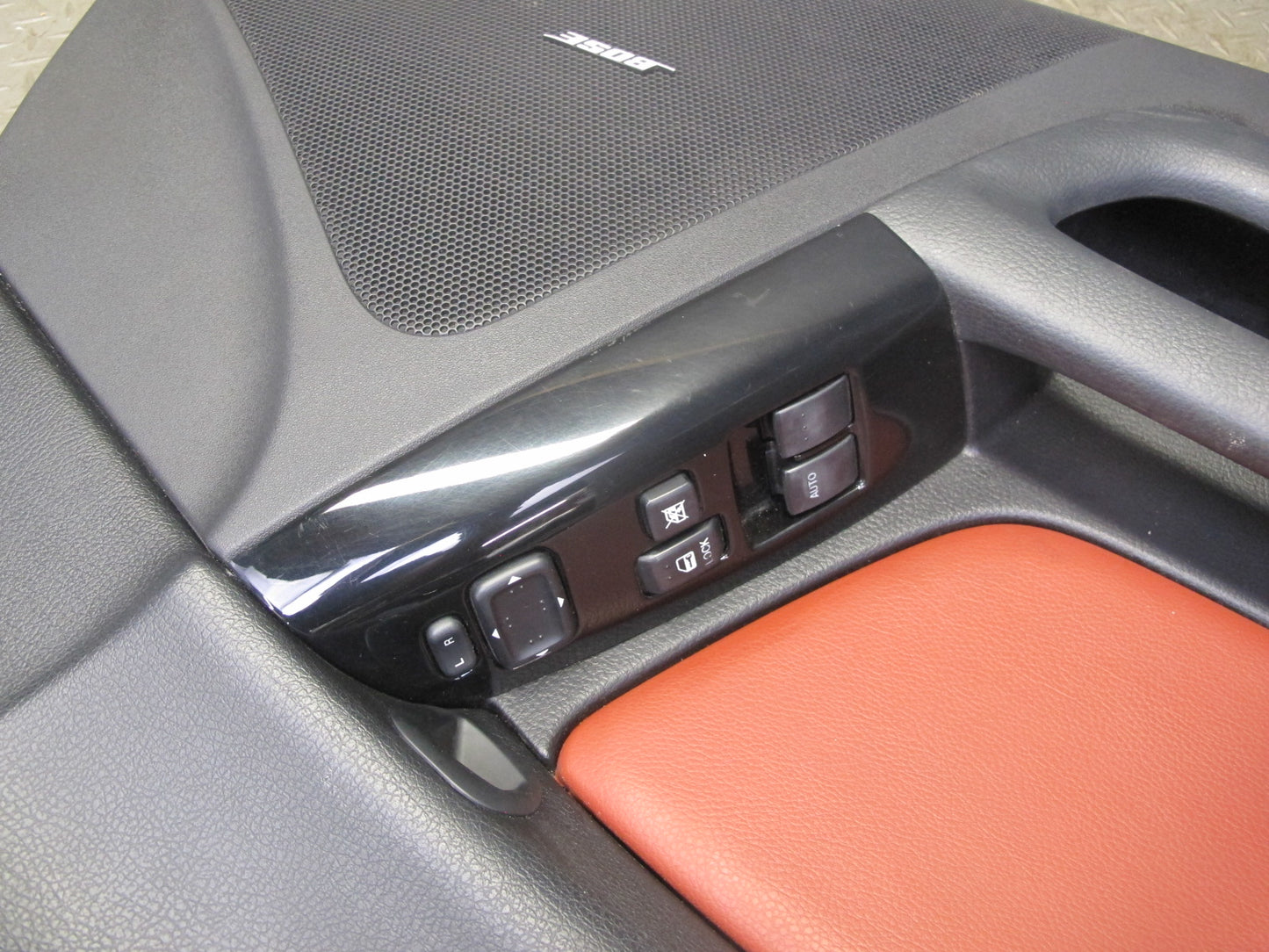 06-08 Mazda RX8 Front Left & Right Side Door Panel Trim Cover Set Black RED OEM