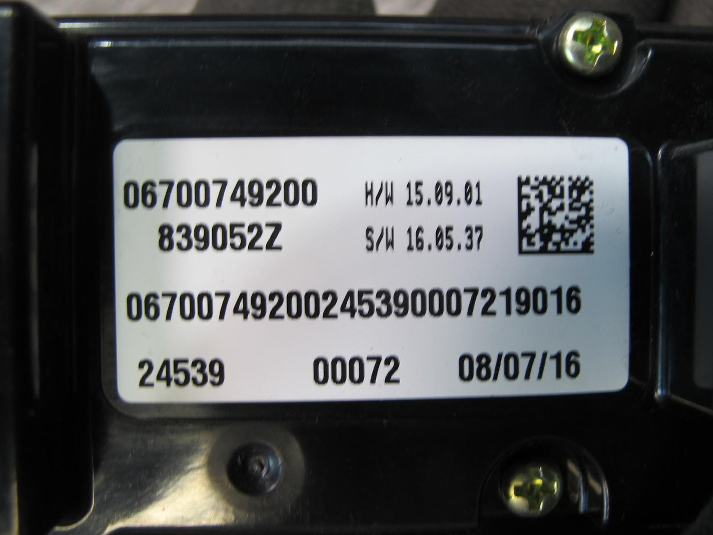 17-20 Maserati Levante M161 A/C Heater Air Vent Climate Control Switch Panel