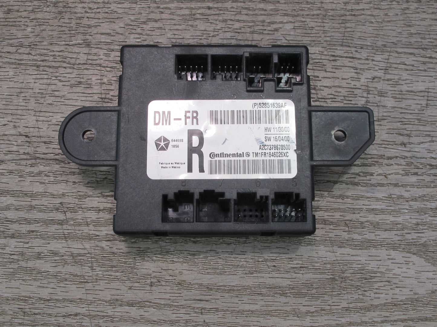 2017-2020 Maserati Levante M161 Front Right Passenger Side Door Control Module