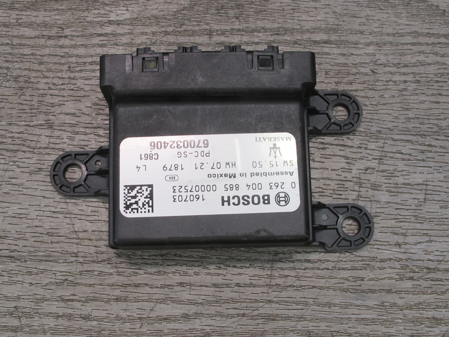 2017-2020 Maserati Levante M161 Parking Assist Control Module 670032406