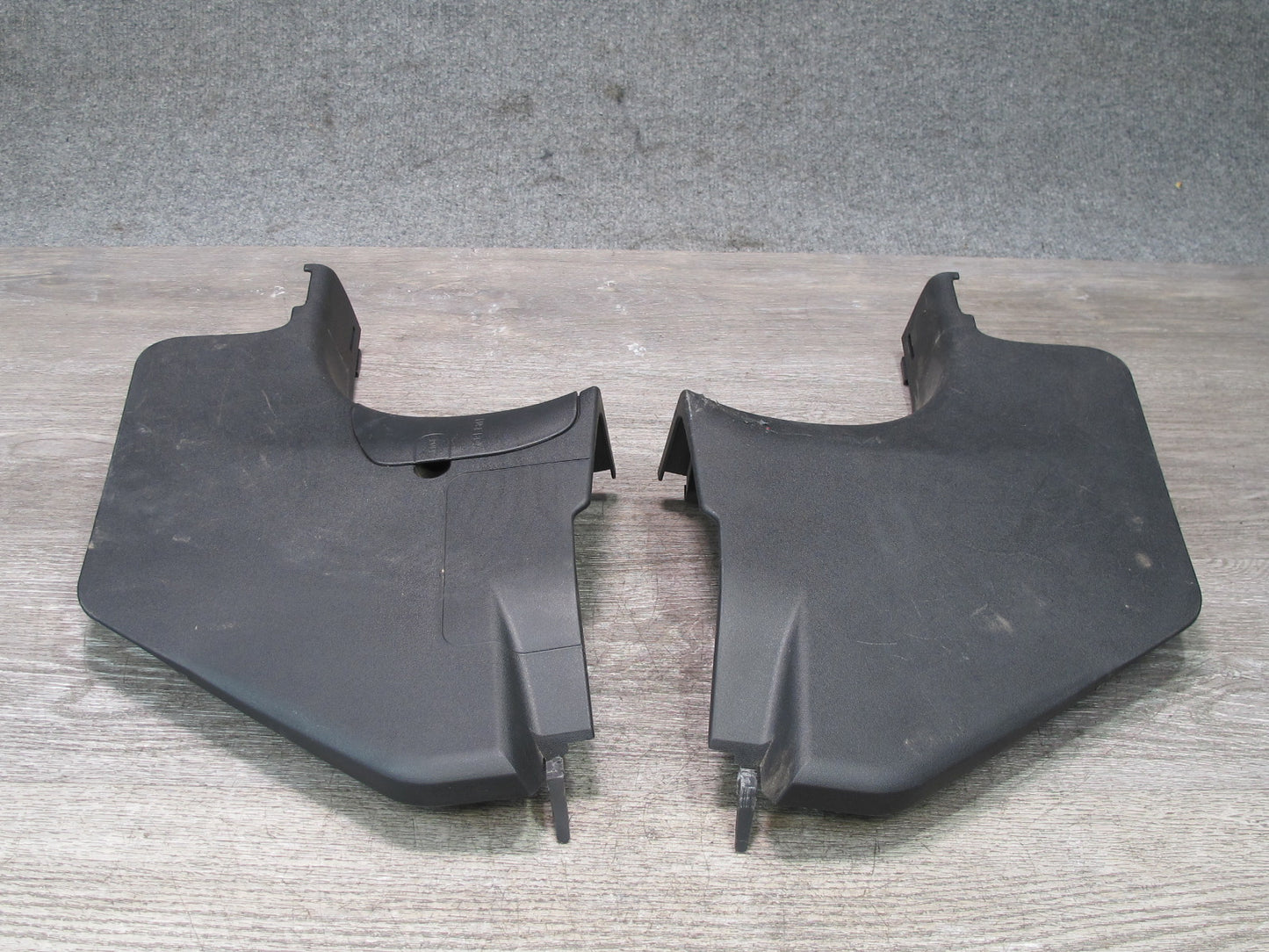 04-08 Mazda RX8 Set of 2 Front Left & Right Kick Trim Cover Panel Black OEM