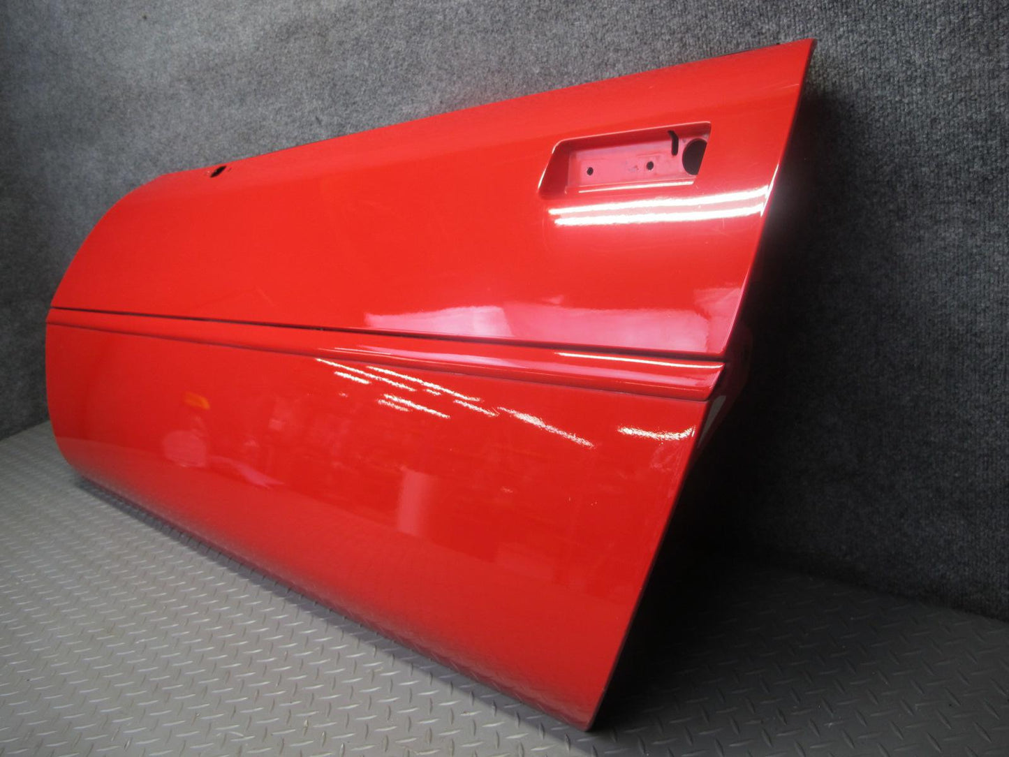 84-94 Chevrolet Corvette C4 Left Driver Door Shell Panel RED w Molding OEM