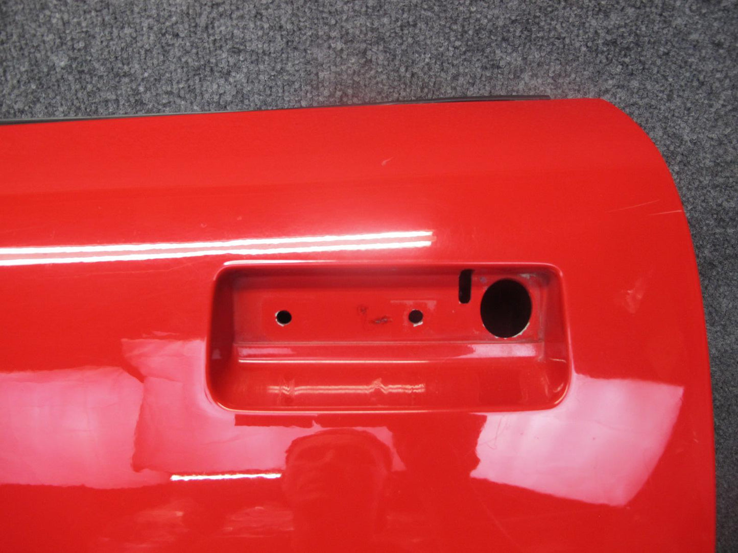 84-94 Chevrolet Corvette C4 Left Driver Door Shell Panel RED w Molding OEM