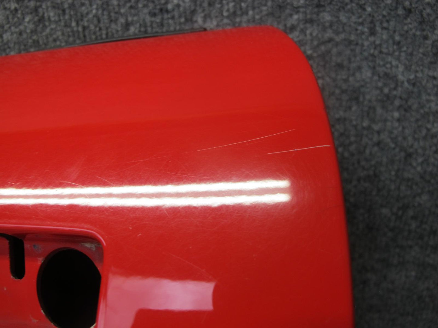 84-94 Chevrolet Corvette C4 Left Driver Door Shell Panel RED w Molding OEM