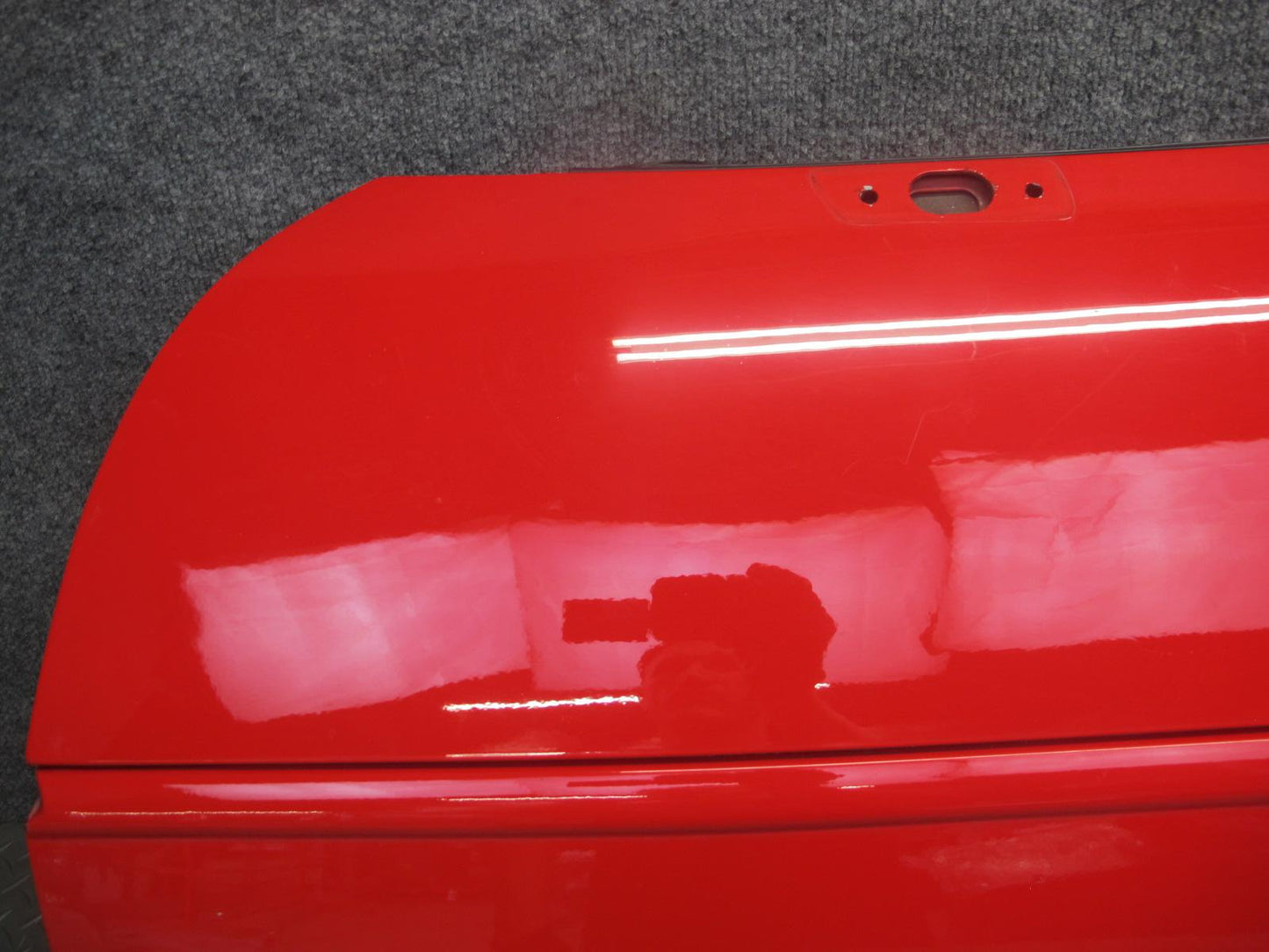 84-94 Chevrolet Corvette C4 Left Driver Door Shell Panel RED w Molding OEM