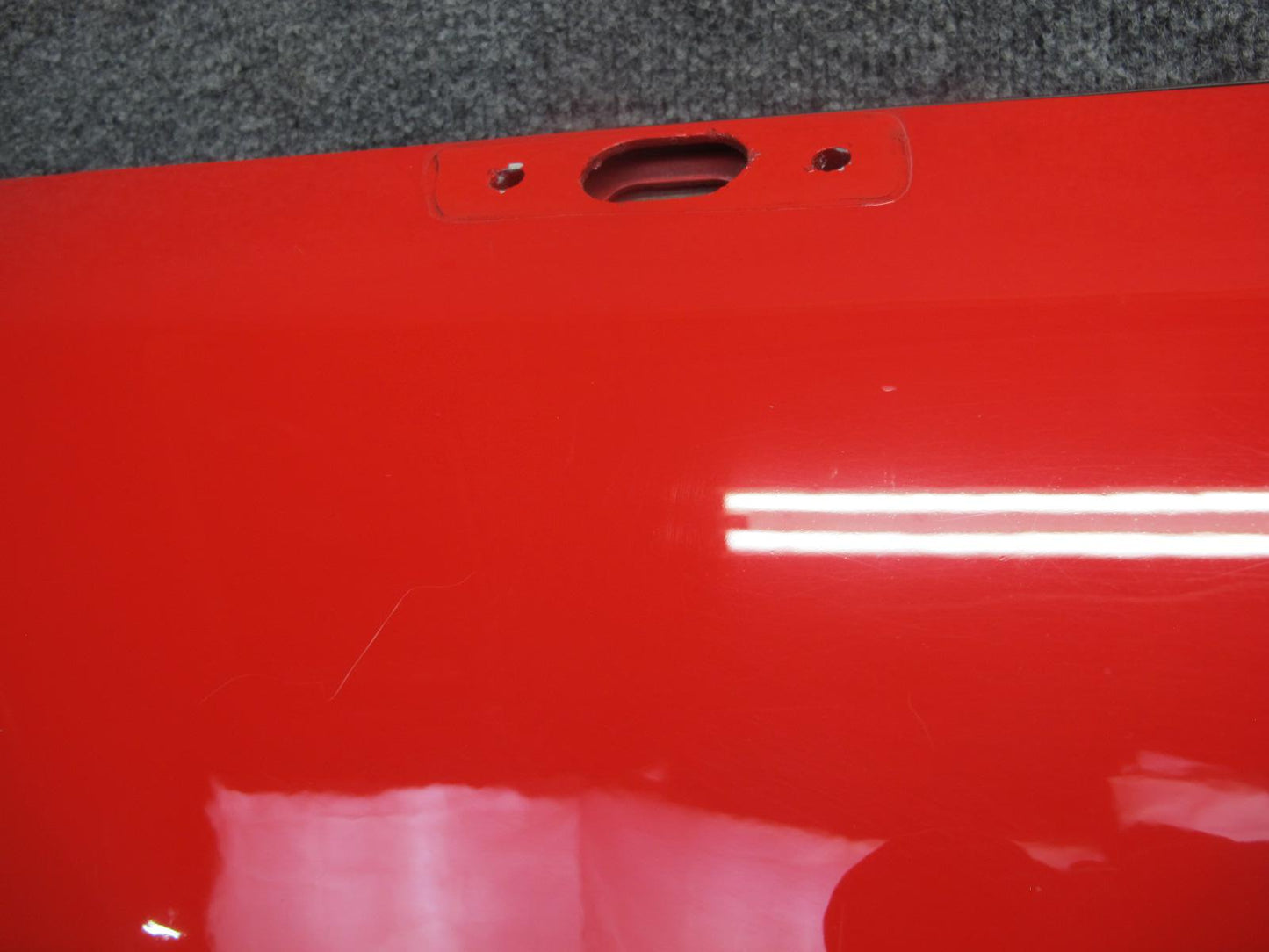 84-94 Chevrolet Corvette C4 Left Driver Door Shell Panel RED w Molding OEM