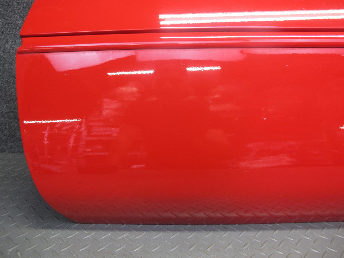 84-94 Chevrolet Corvette C4 Left Driver Door Shell Panel RED w Molding OEM